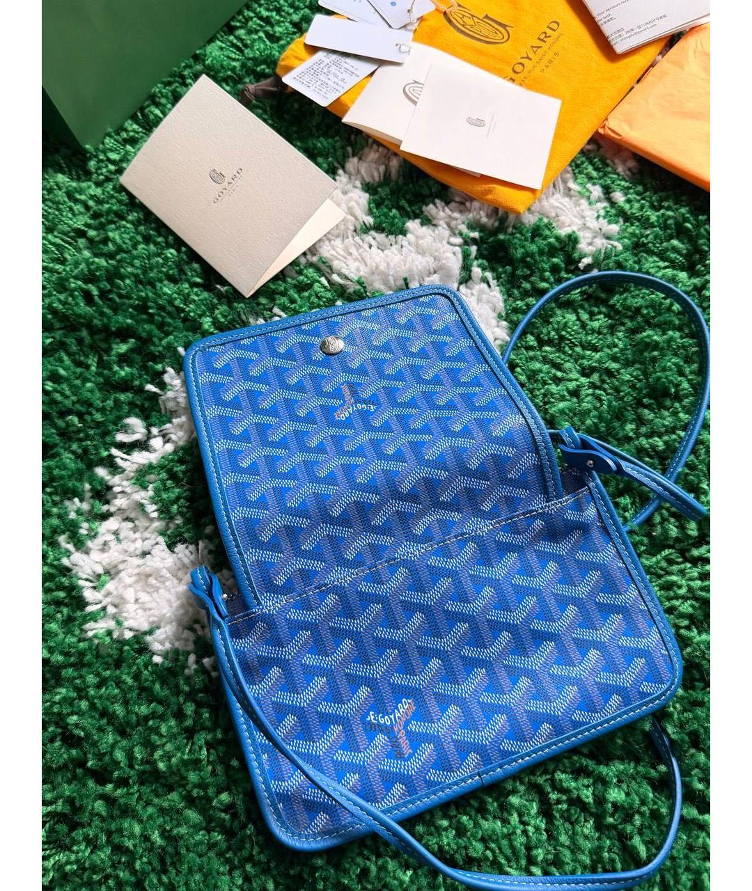 GOYARD Синяя сумка на плечо, фото 3