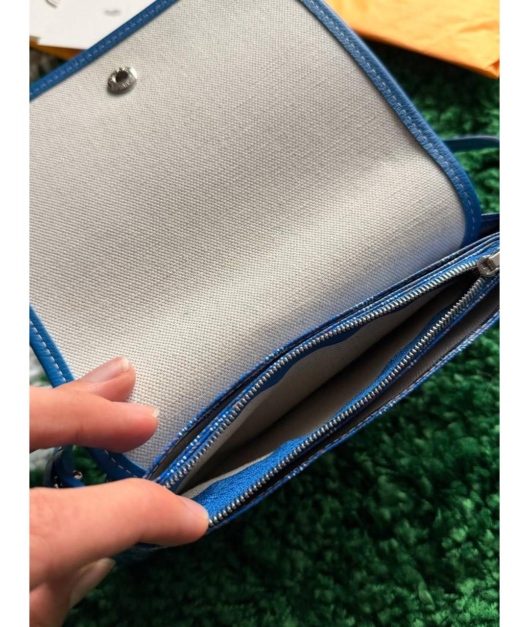 GOYARD Синяя сумка на плечо, фото 4
