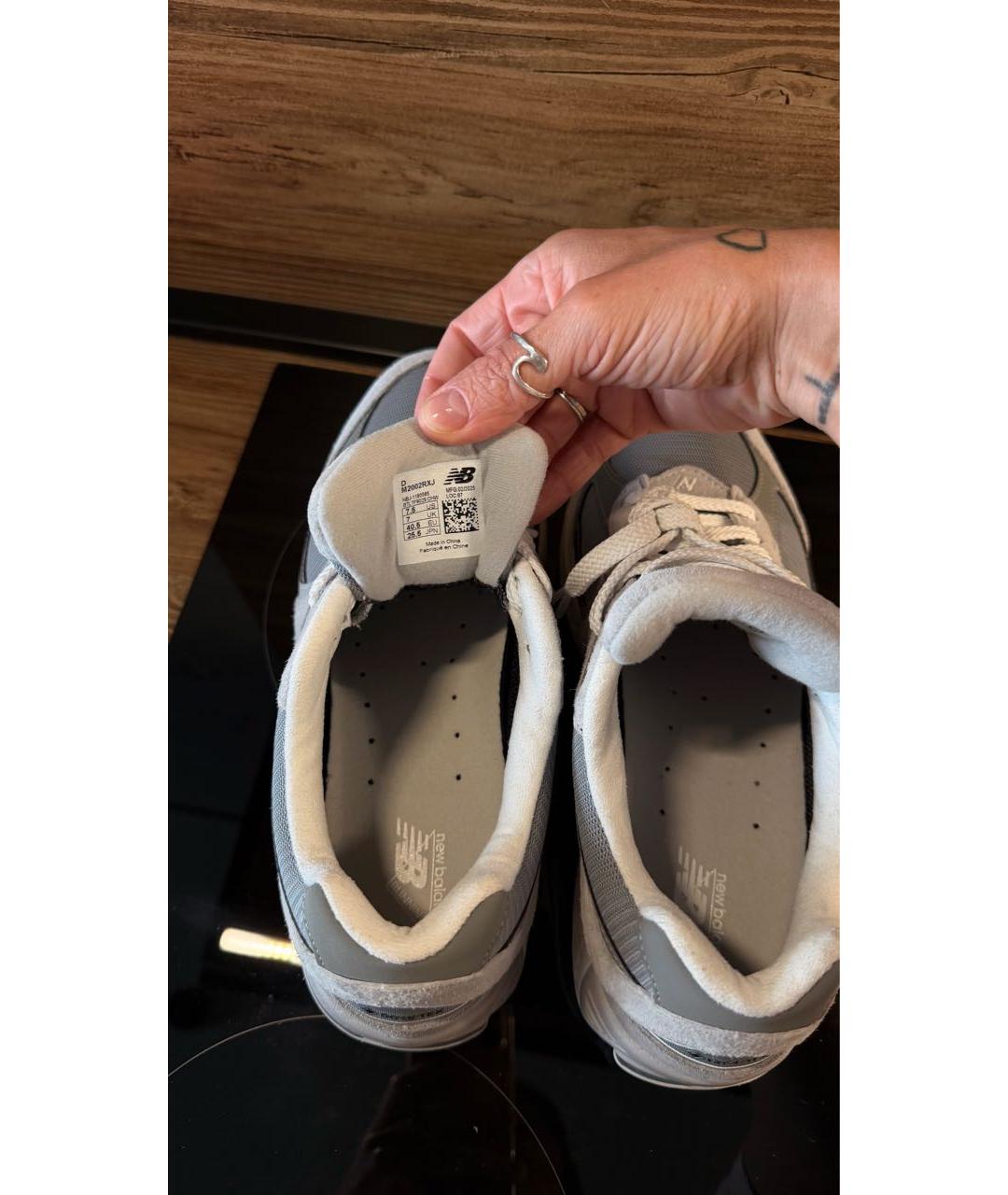 NEW BALANCE Антрацитовые замшевые кроссовки, фото 4