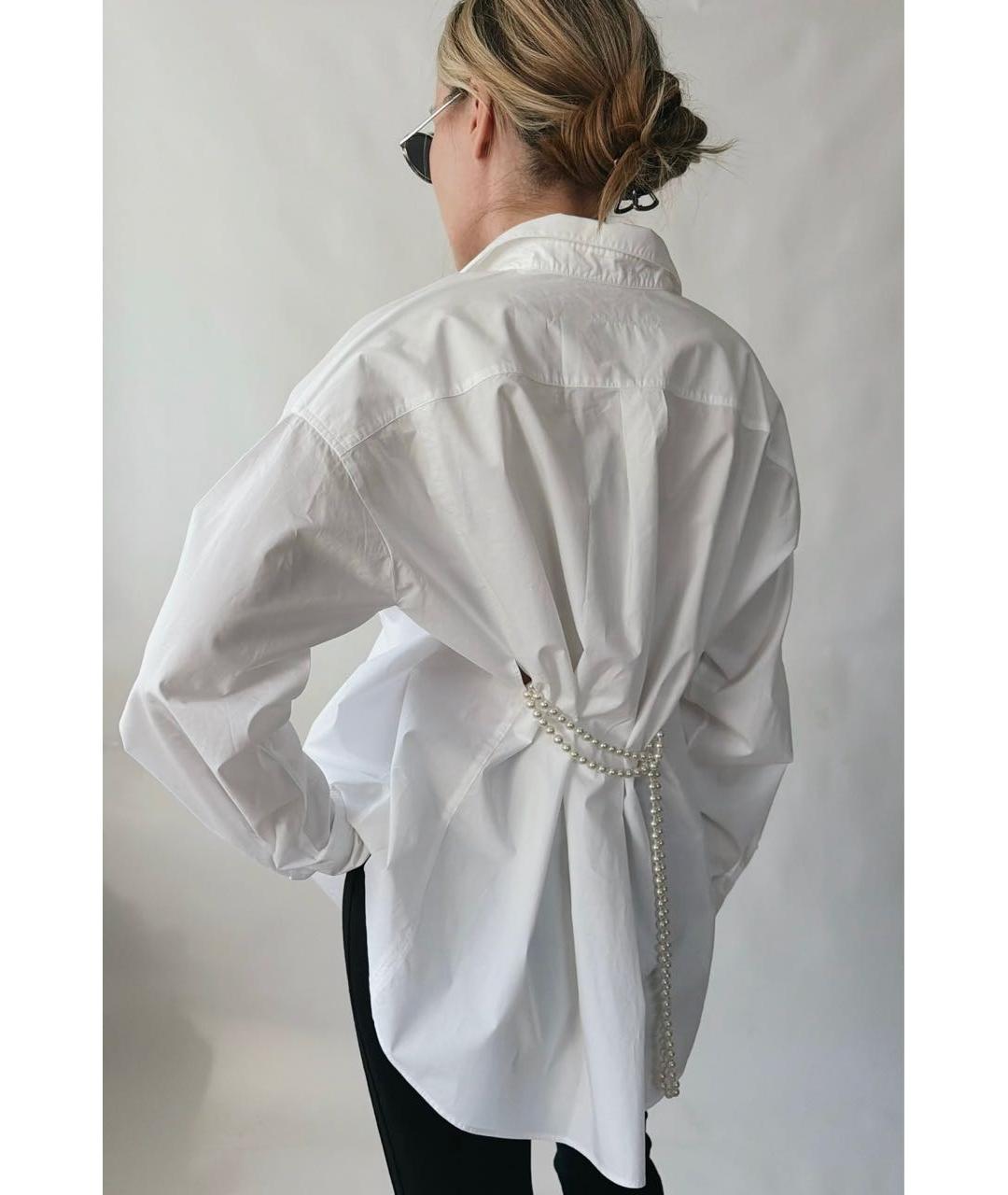 MM6 MAISON MARGIELA Белая хлопковая рубашка, фото 6