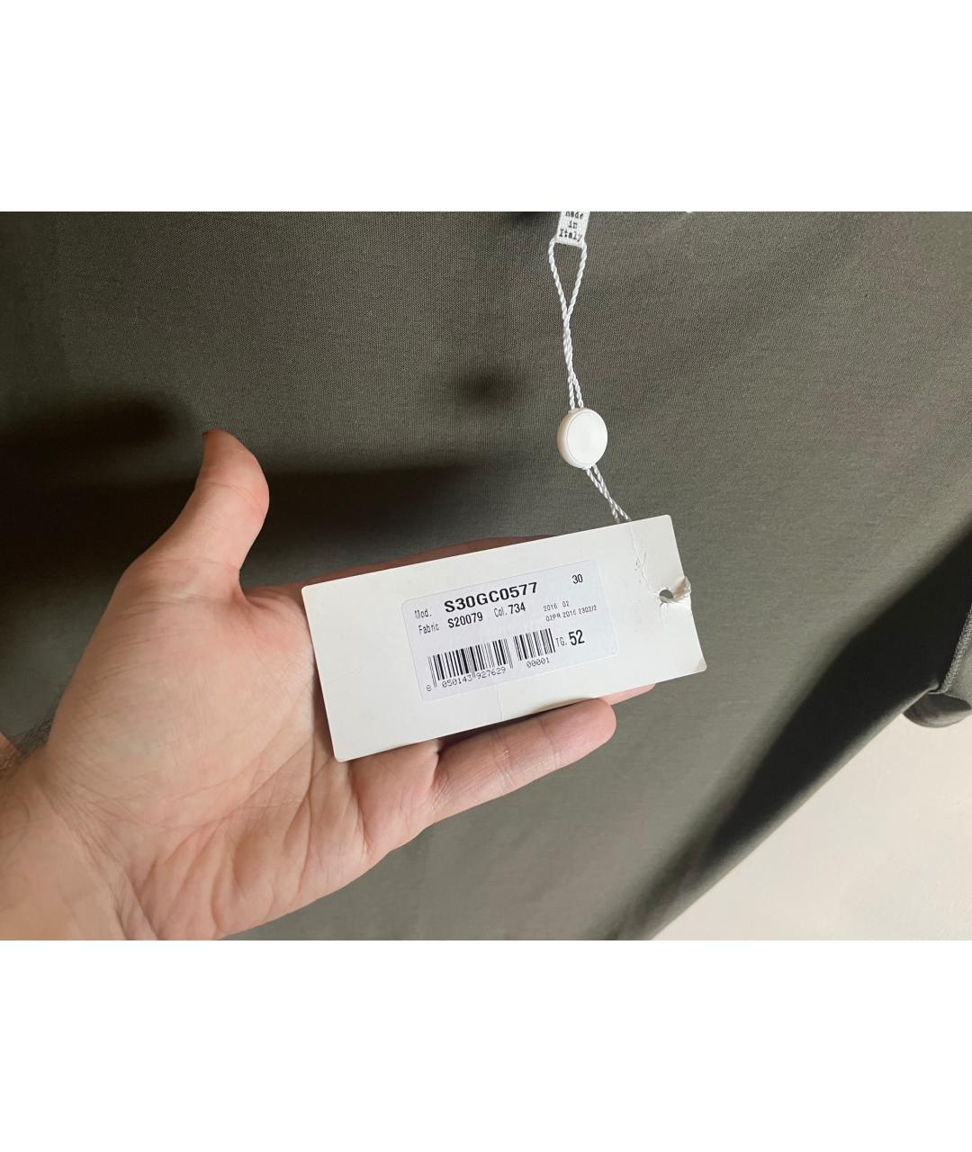 MAISON MARGIELA Зеленая хлопковая футболка, фото 7