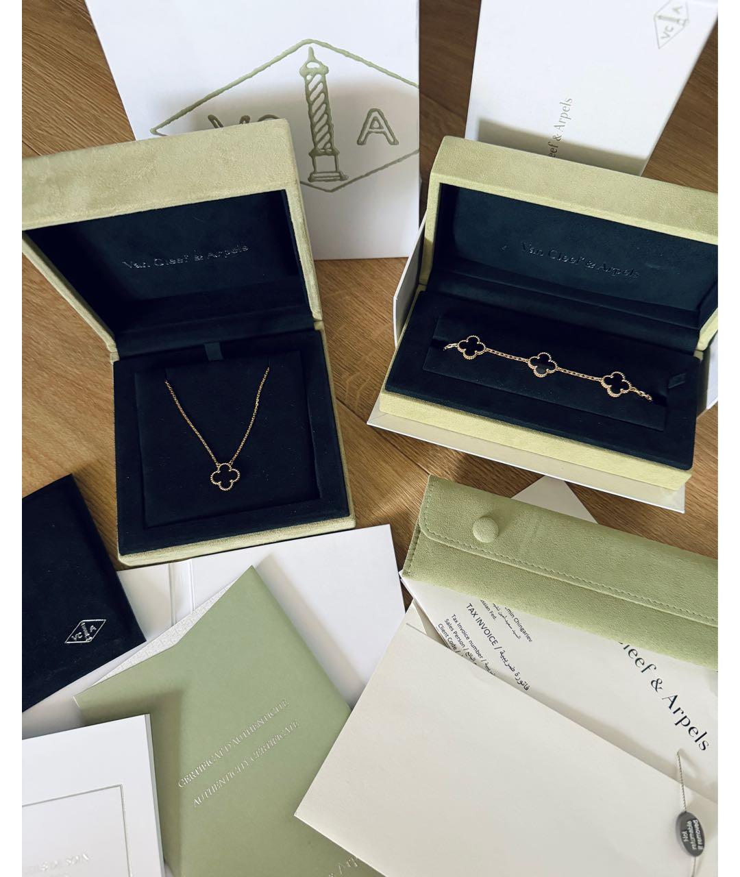 VAN CLEEF & ARPELS Черный комплект из желтого золота, фото 3