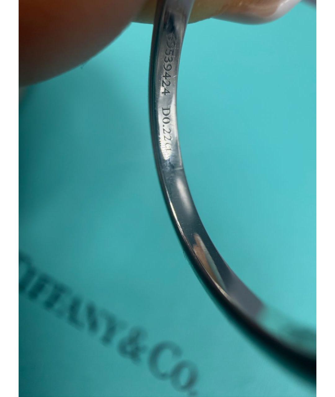TIFFANY&CO Серебряное платиновое кольцо, фото 8