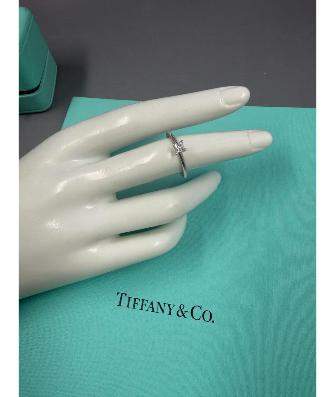 TIFFANY&CO Серебряное платиновое кольцо, фото 3