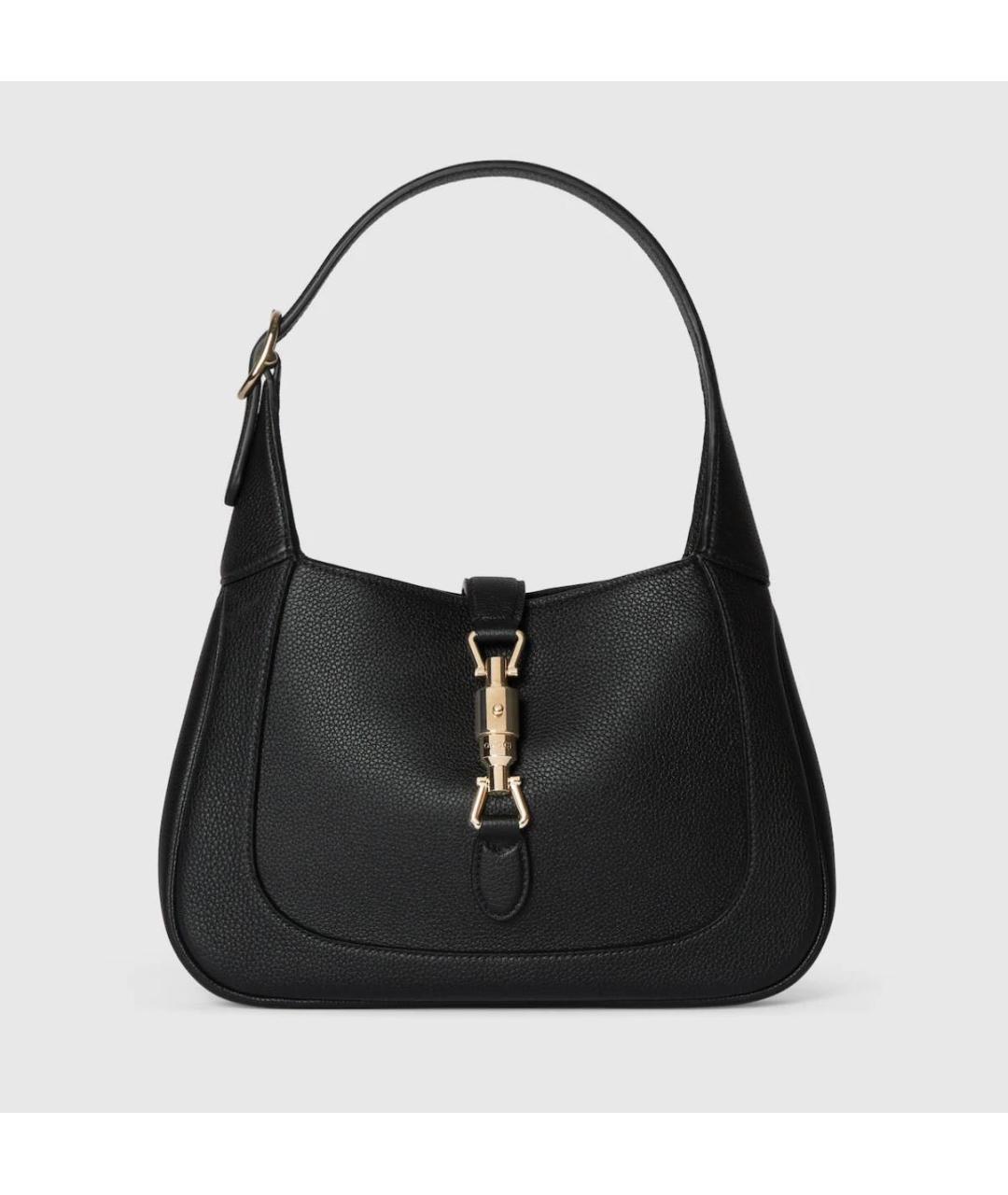 GUCCI Черная кожаная сумка с короткими ручками, фото 9