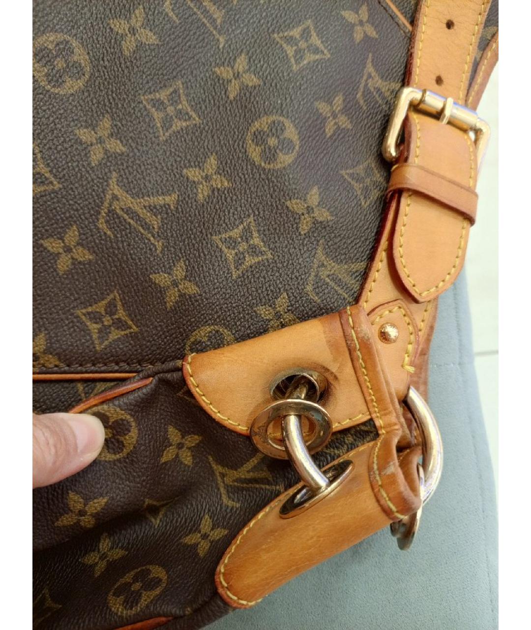 LOUIS VUITTON Коричневая сумка тоут, фото 7