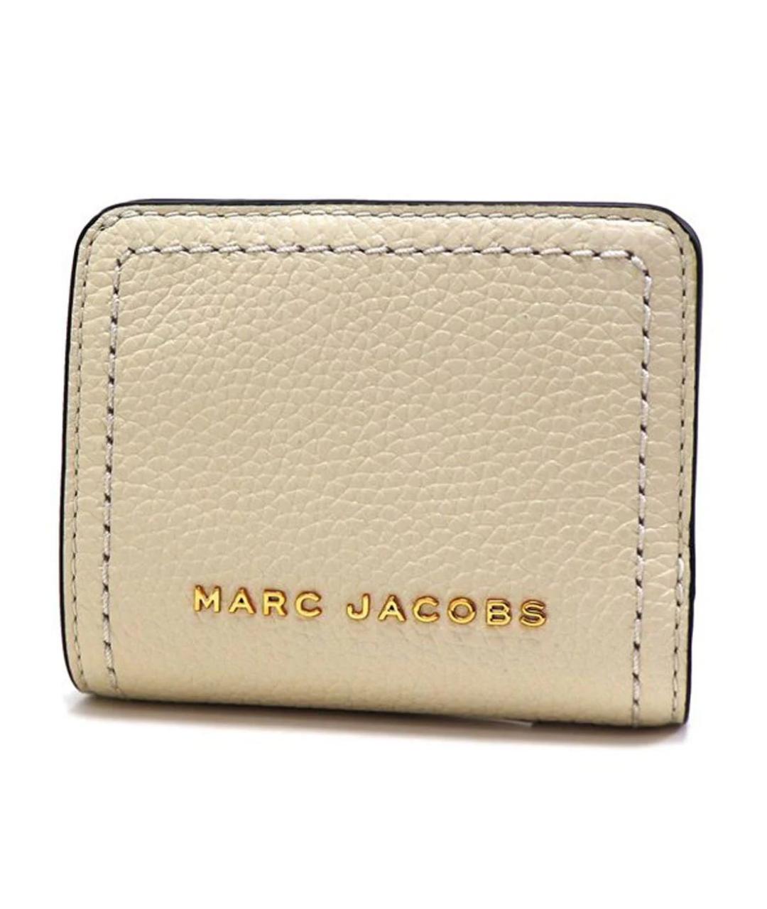 MARC JACOBS Бежевый кожаный кошелек, фото 9