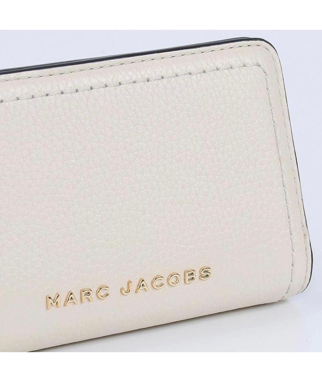 MARC JACOBS Бежевый кожаный кошелек, фото 6