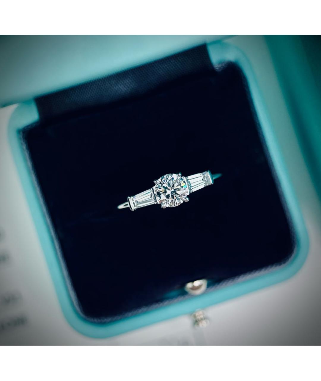 TIFFANY&CO Серебряное платиновое кольцо, фото 5