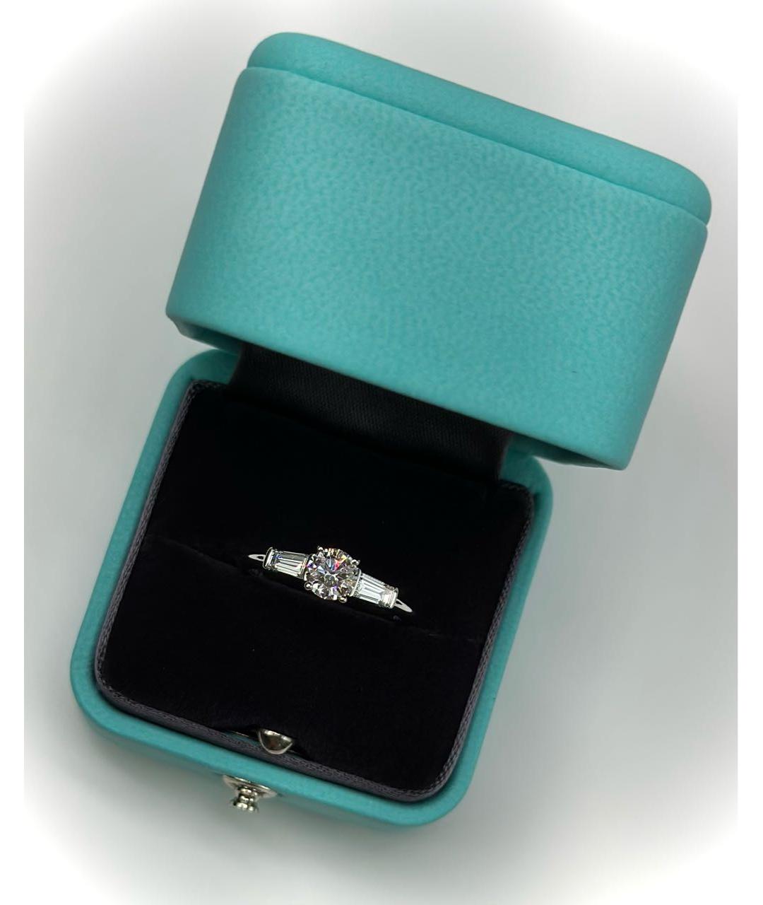 TIFFANY&CO Серебряное платиновое кольцо, фото 2