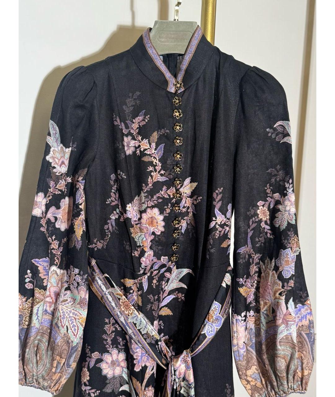 ZIMMERMANN Черное льняное платье, фото 3