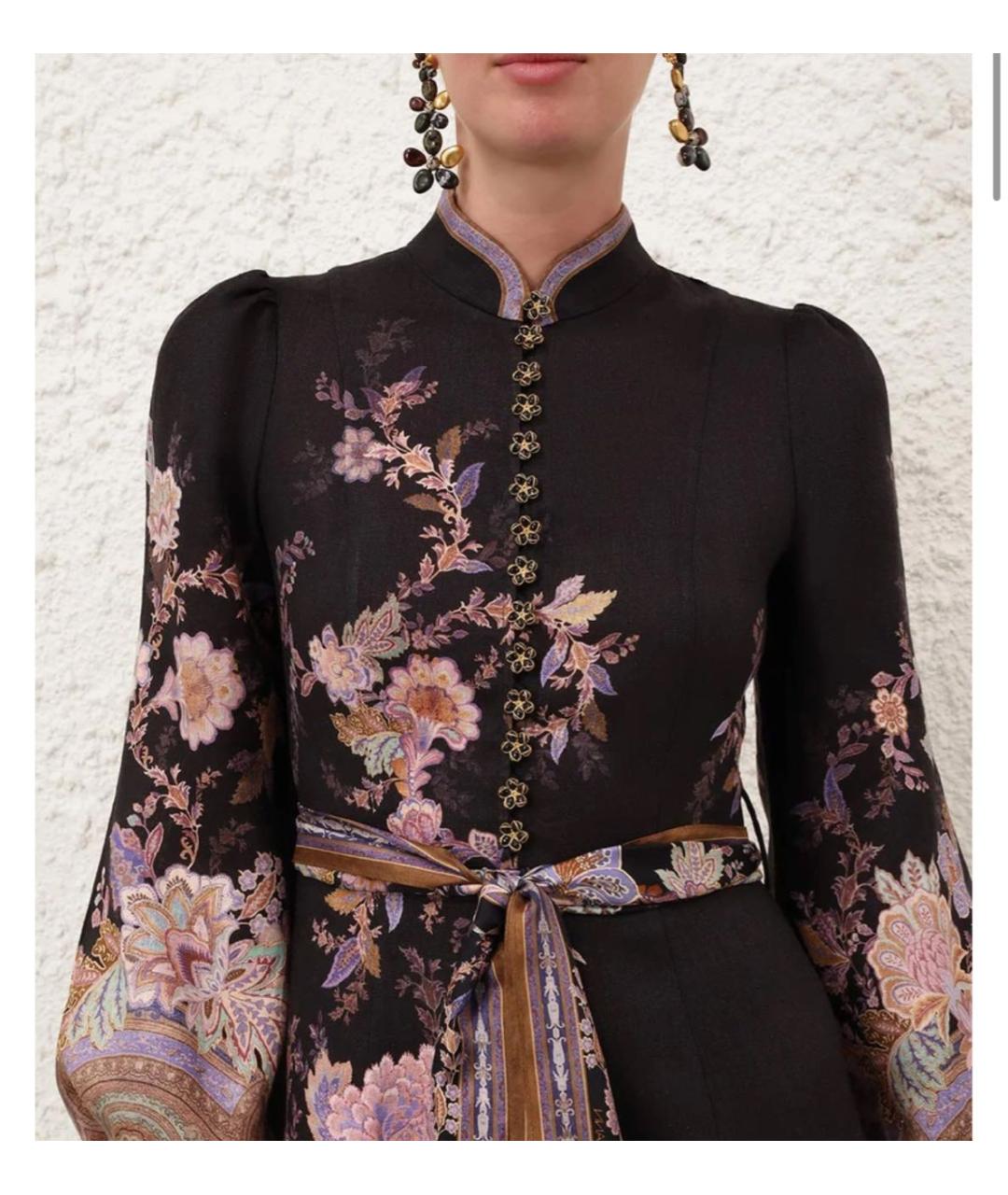 ZIMMERMANN Черное льняное платье, фото 6