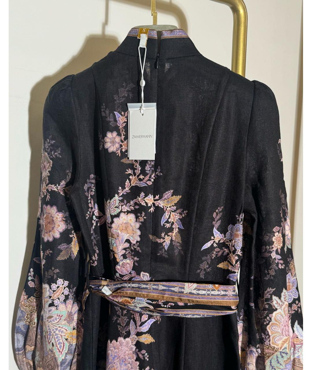 ZIMMERMANN Черное льняное платье, фото 4