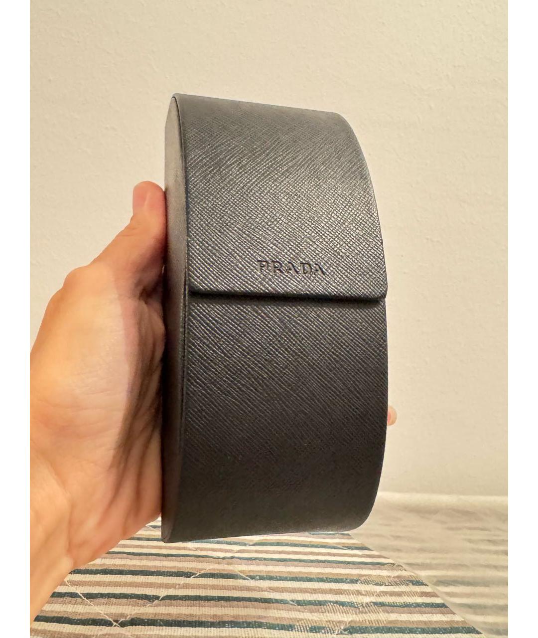 PRADA Коричневые пластиковые солнцезащитные очки, фото 4
