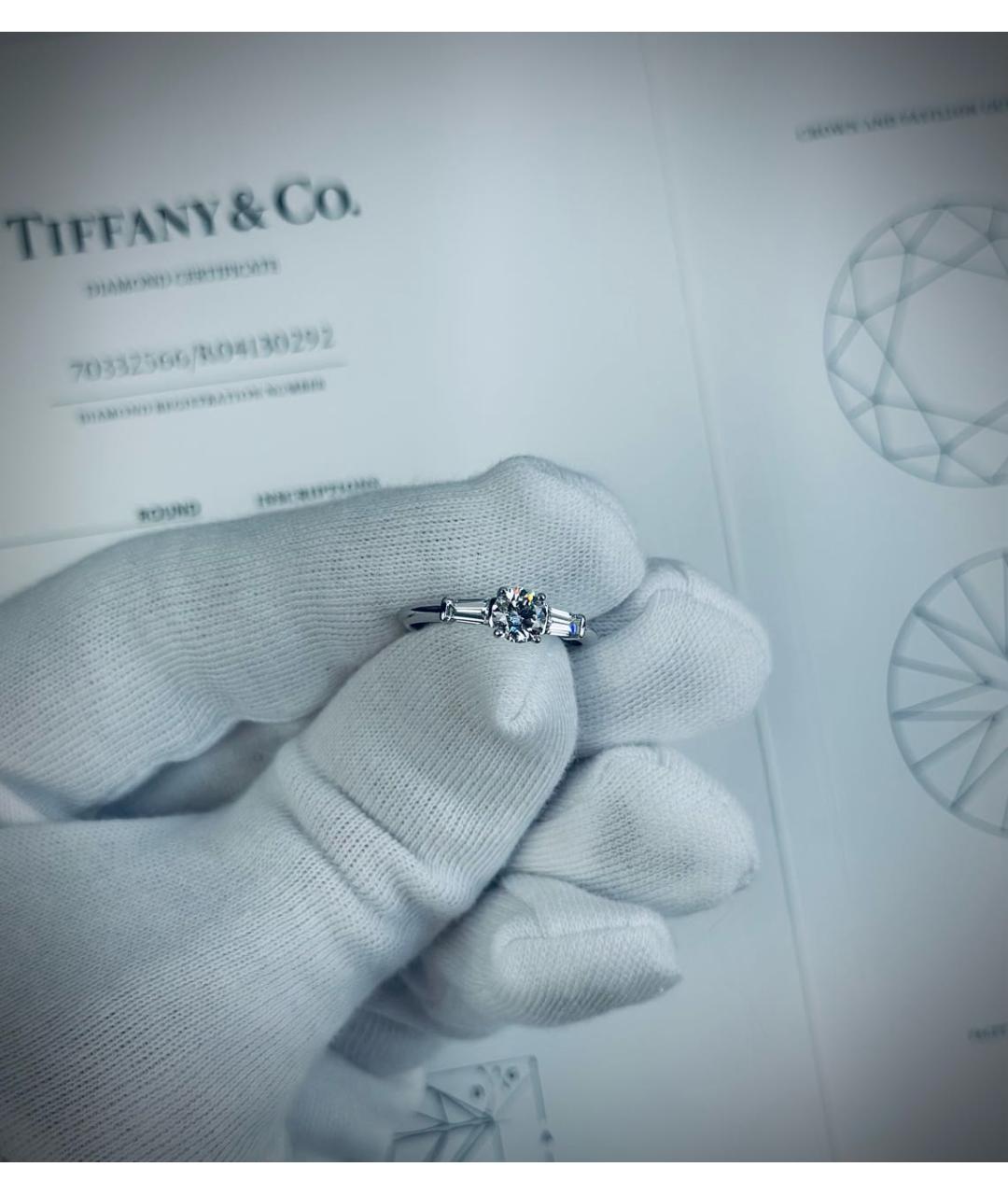 TIFFANY&CO Серебряное платиновое кольцо, фото 6