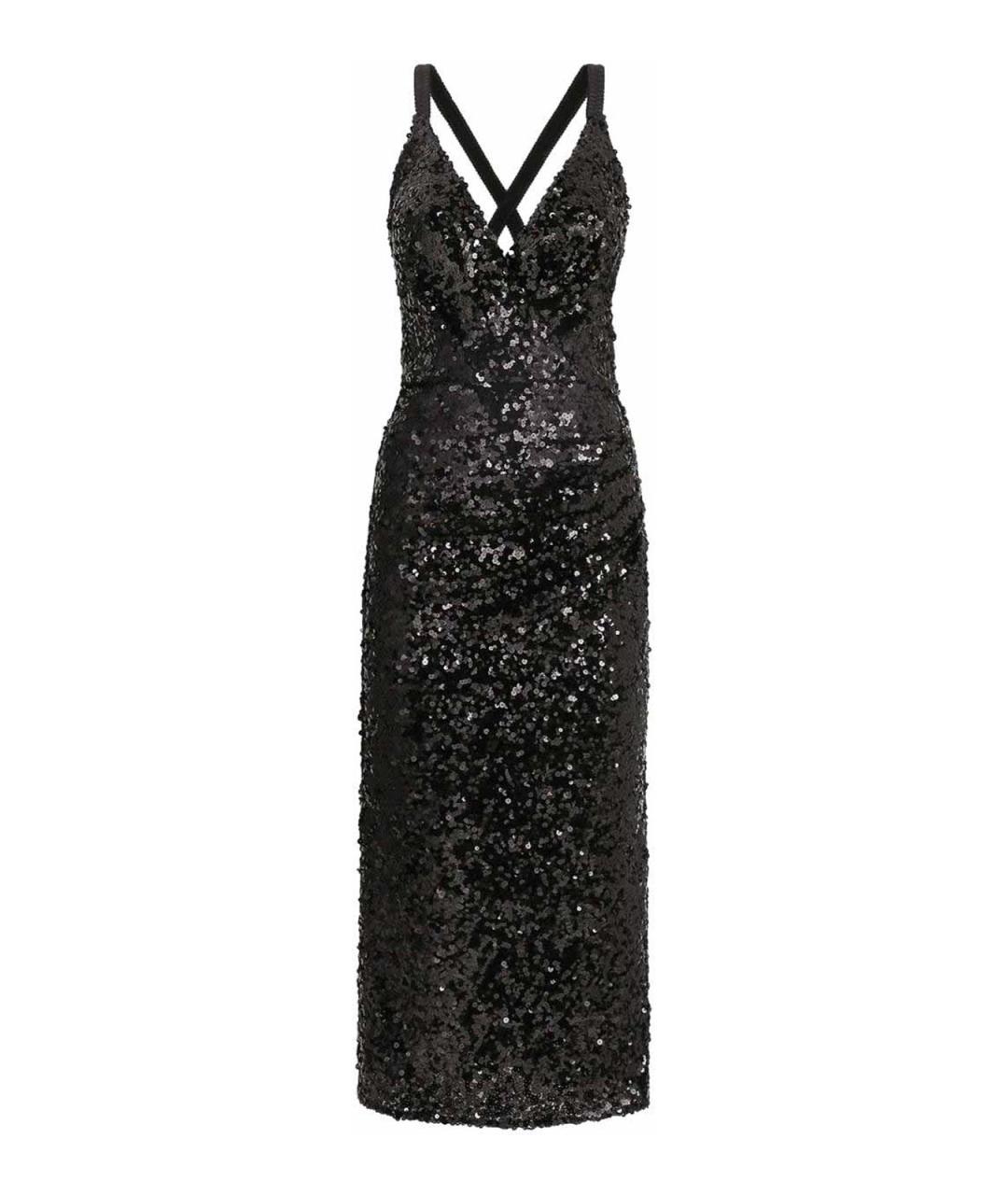 DOLCE&GABBANA Черное полиамидовое платье, фото 1