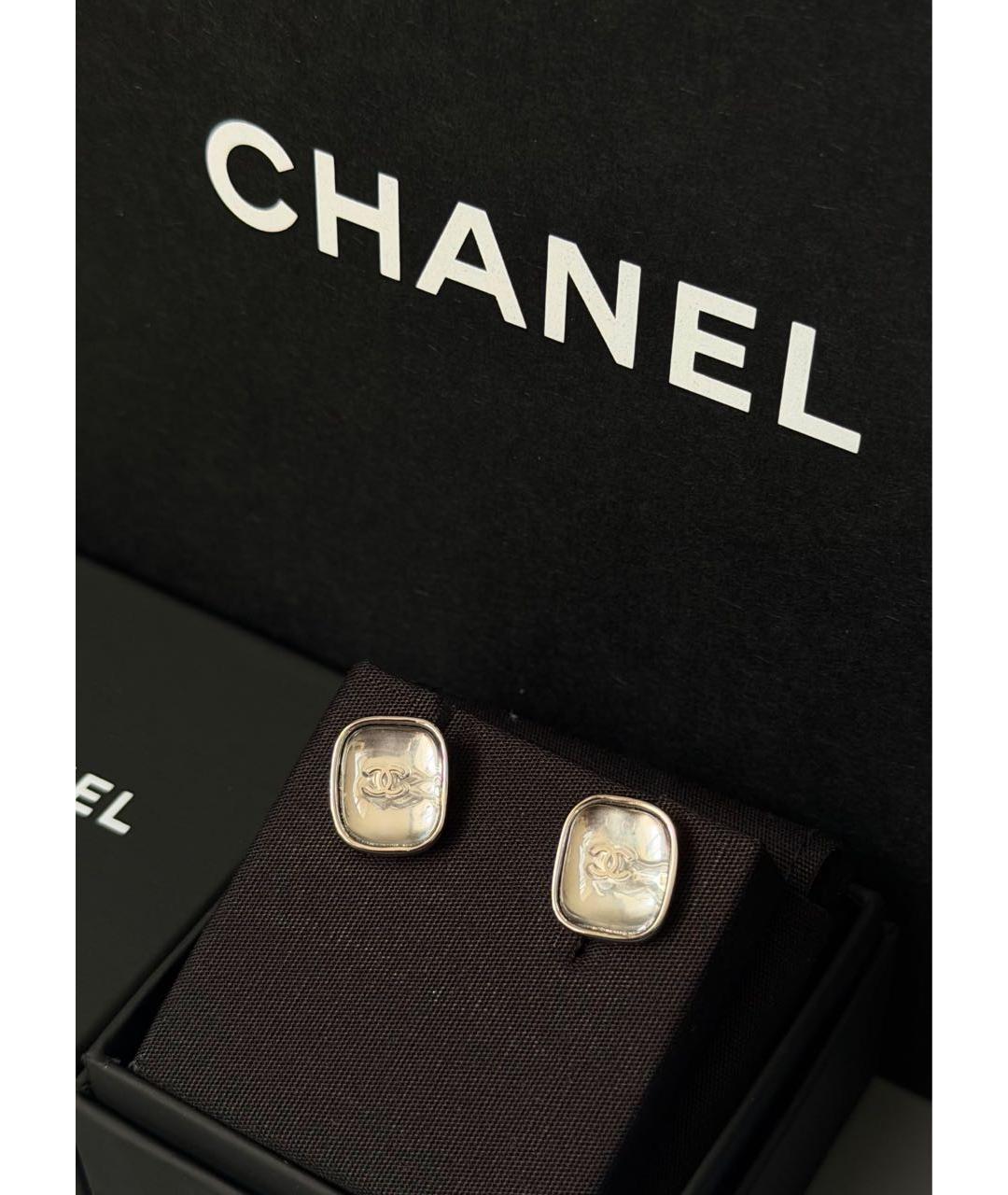 CHANEL Серебряные серьги, фото 2