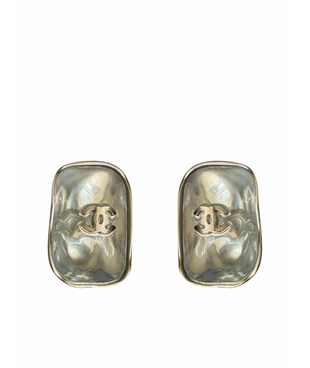 CHANEL Серебряные серьги, фото 1