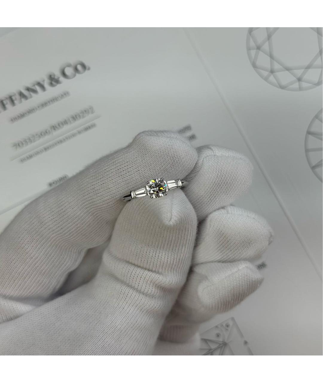 TIFFANY&CO Серебряное платиновое кольцо, фото 5