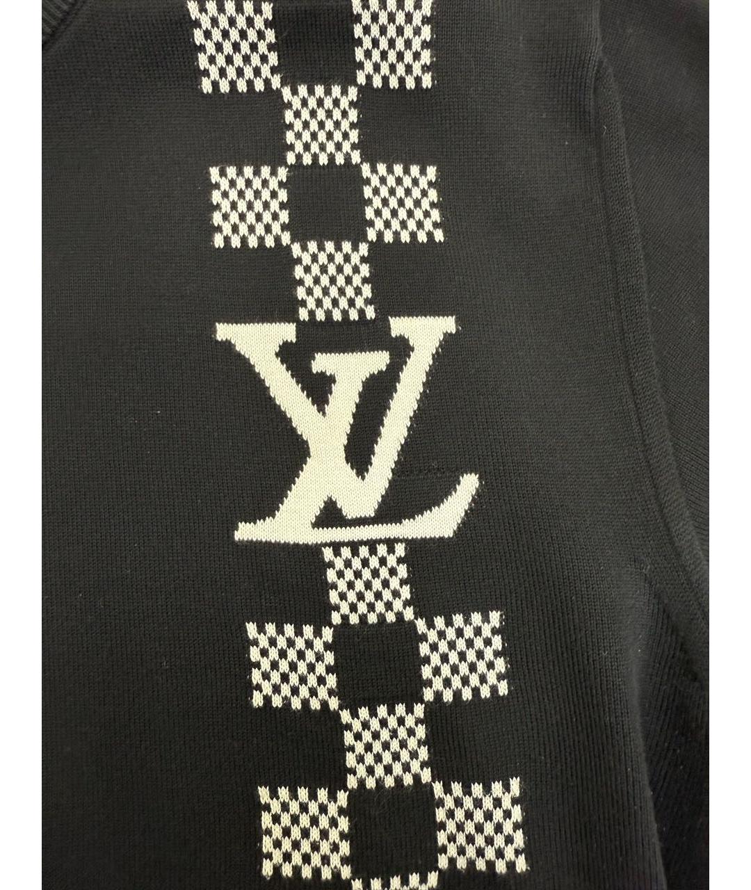 LOUIS VUITTON Черный хлопковый джемпер / свитер, фото 5