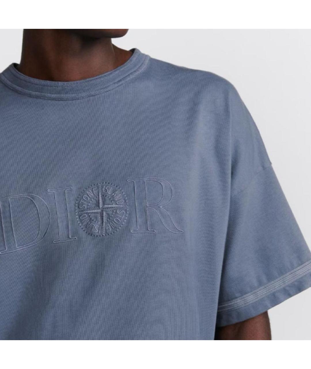 STONE ISLAND Голубое хлопковое поло с коротким рукавом, фото 5