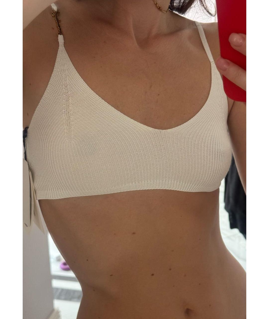 JACQUEMUS Бежевая хлопковая майка, фото 4