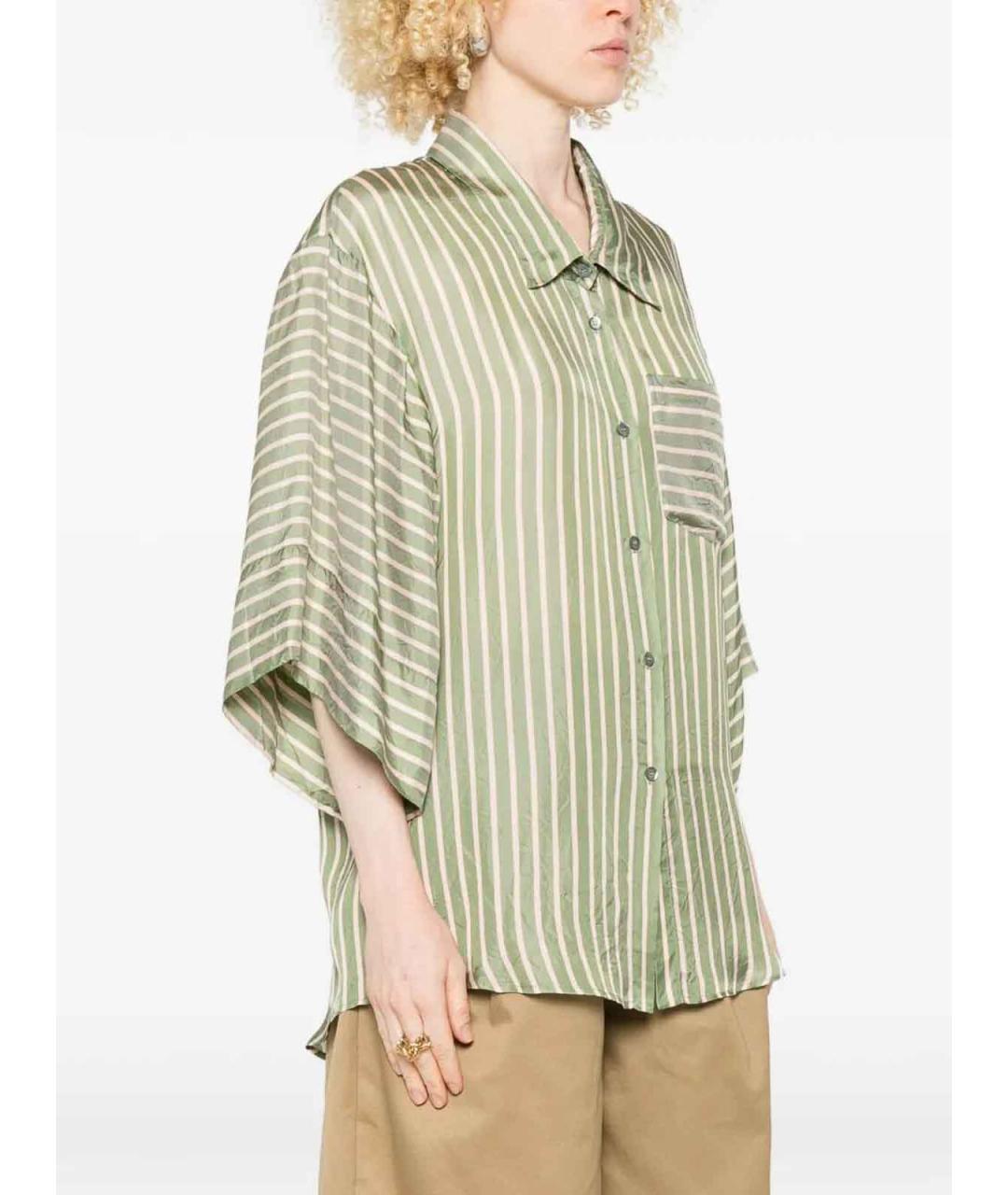 DRIES VAN NOTEN Зеленая рубашка, фото 4