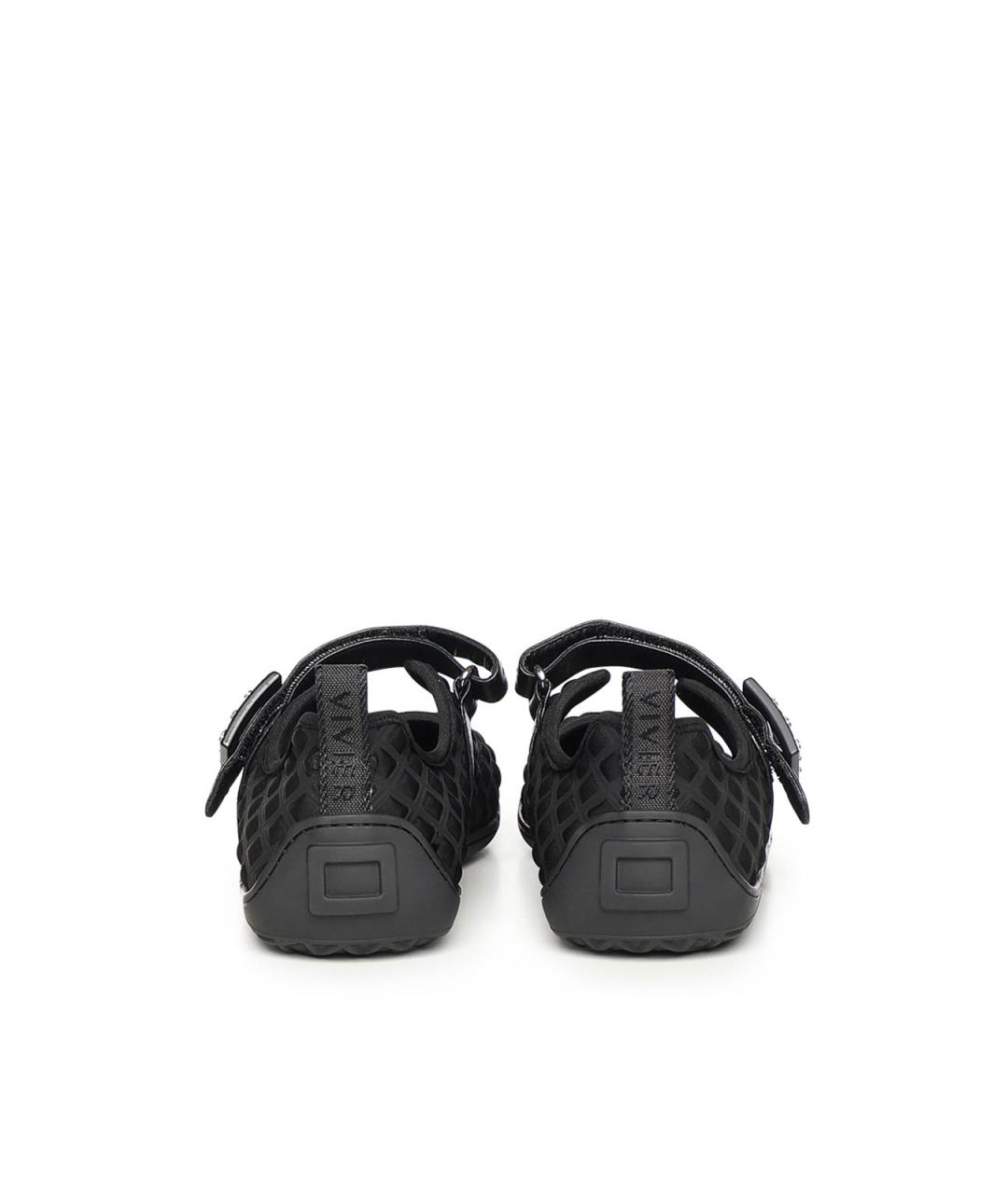 ROGER VIVIER Черные кожаные балетки, фото 2