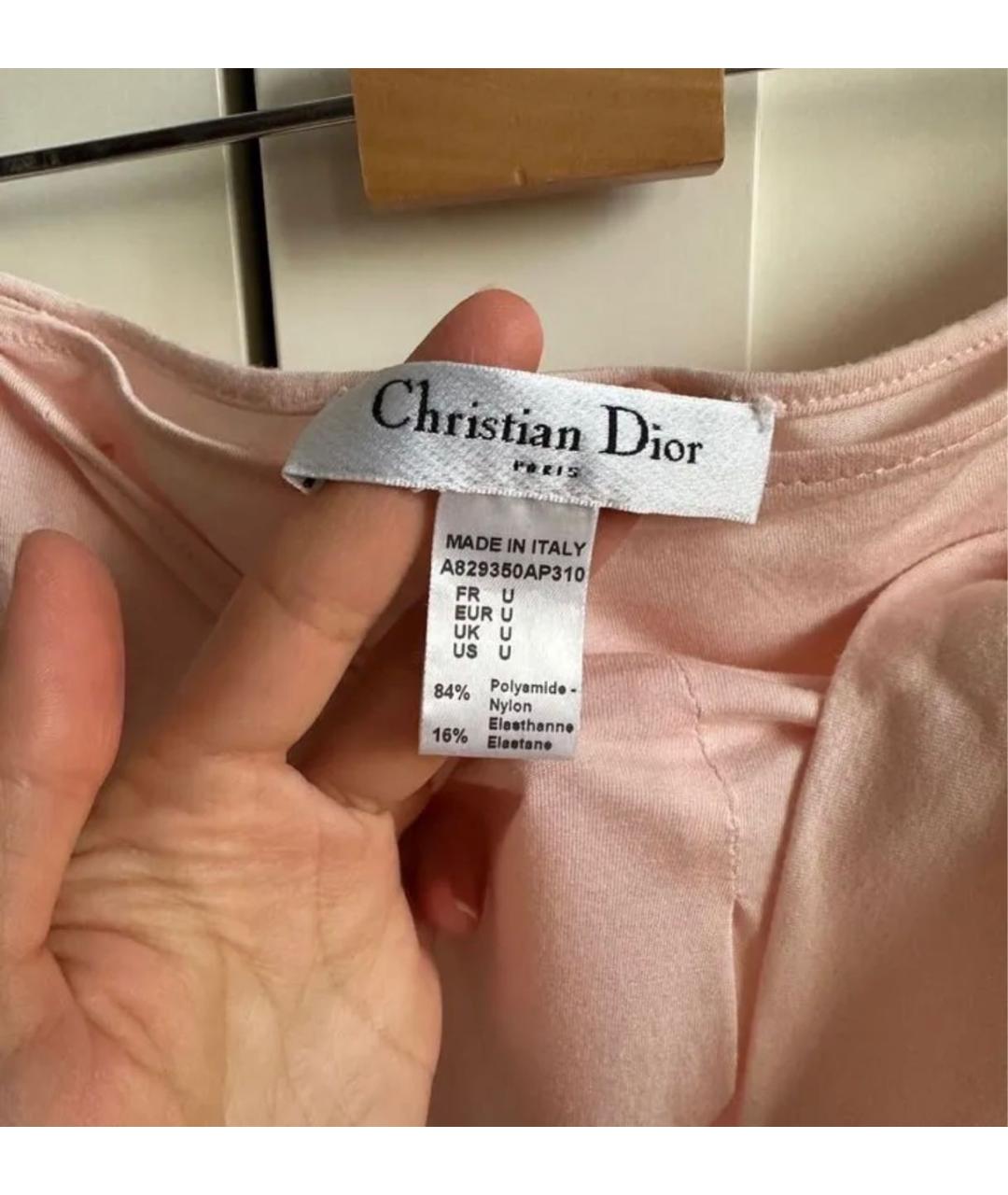 CHRISTIAN DIOR Розовая юбка миди, фото 5