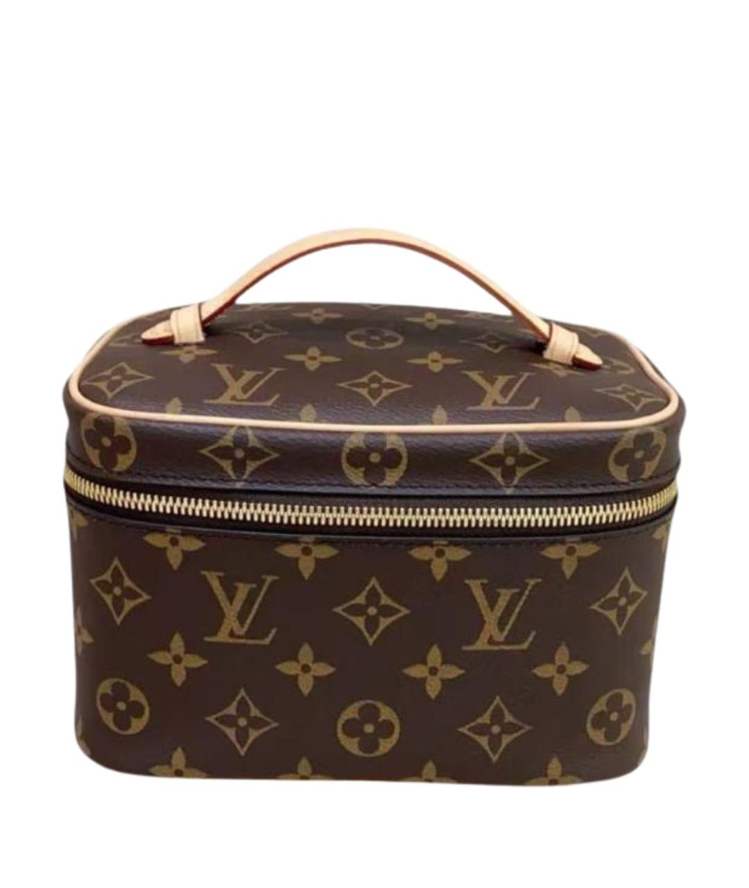 LOUIS VUITTON Коричневая сумка с короткими ручками, фото 1