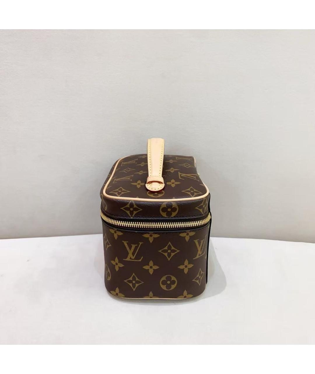 LOUIS VUITTON Коричневая сумка с короткими ручками, фото 5