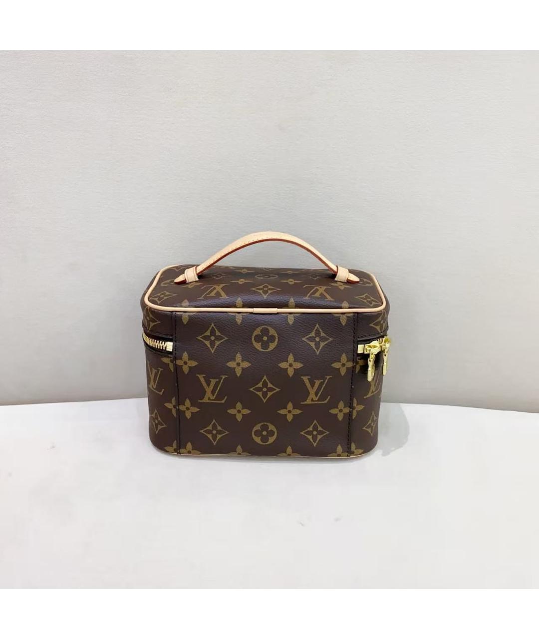LOUIS VUITTON Коричневая сумка с короткими ручками, фото 3