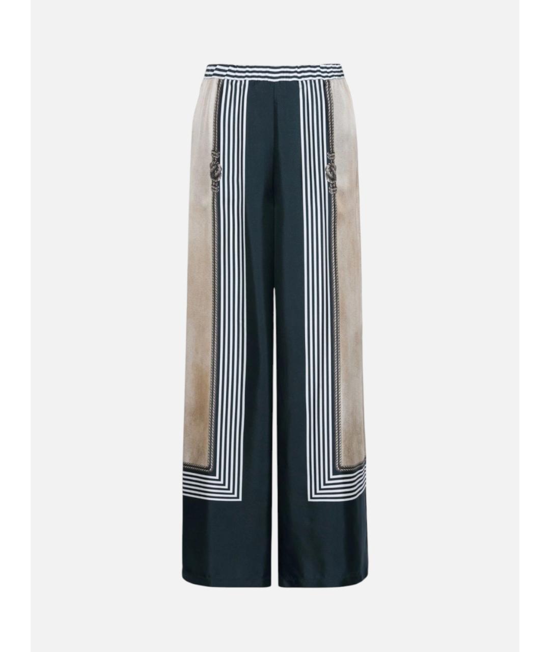 MAX MARA Мульти шелковые брюки широкие, фото 1