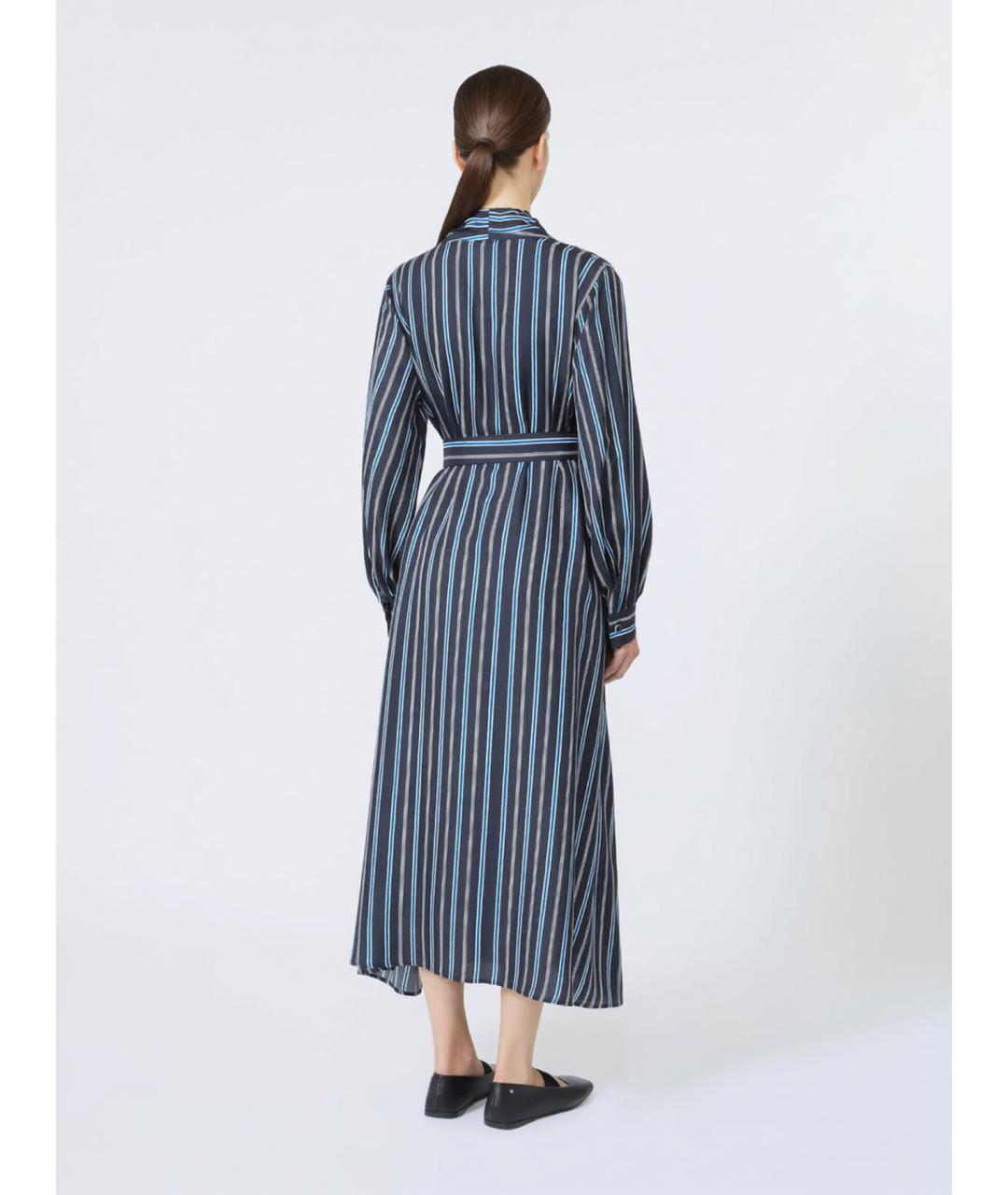 MAX MARA Мульти шелковое повседневное платье, фото 3