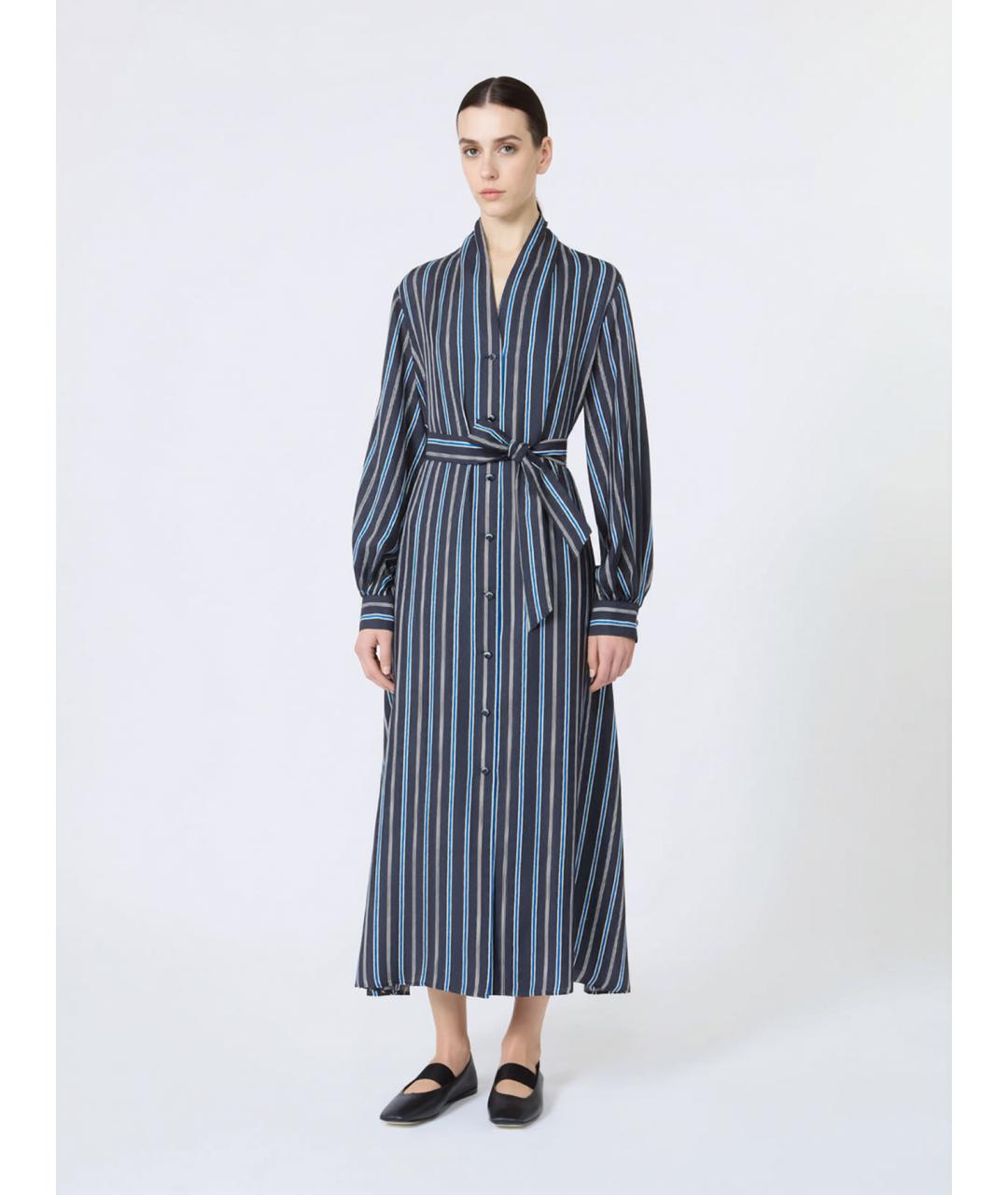 MAX MARA Мульти шелковое повседневное платье, фото 2