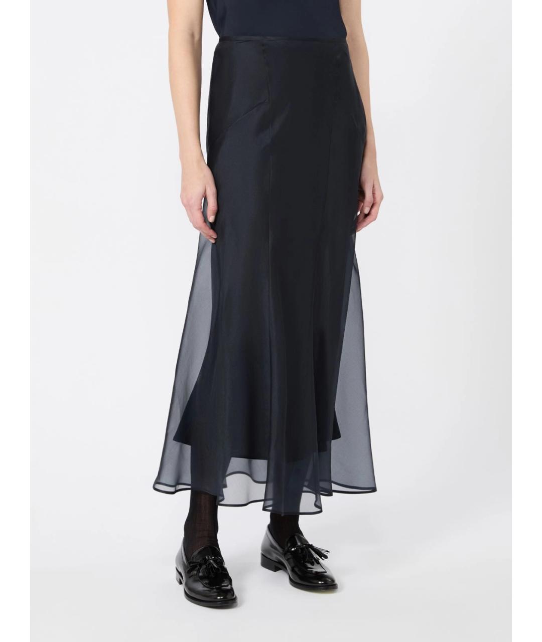 MAX MARA Шелковая юбка миди, фото 3