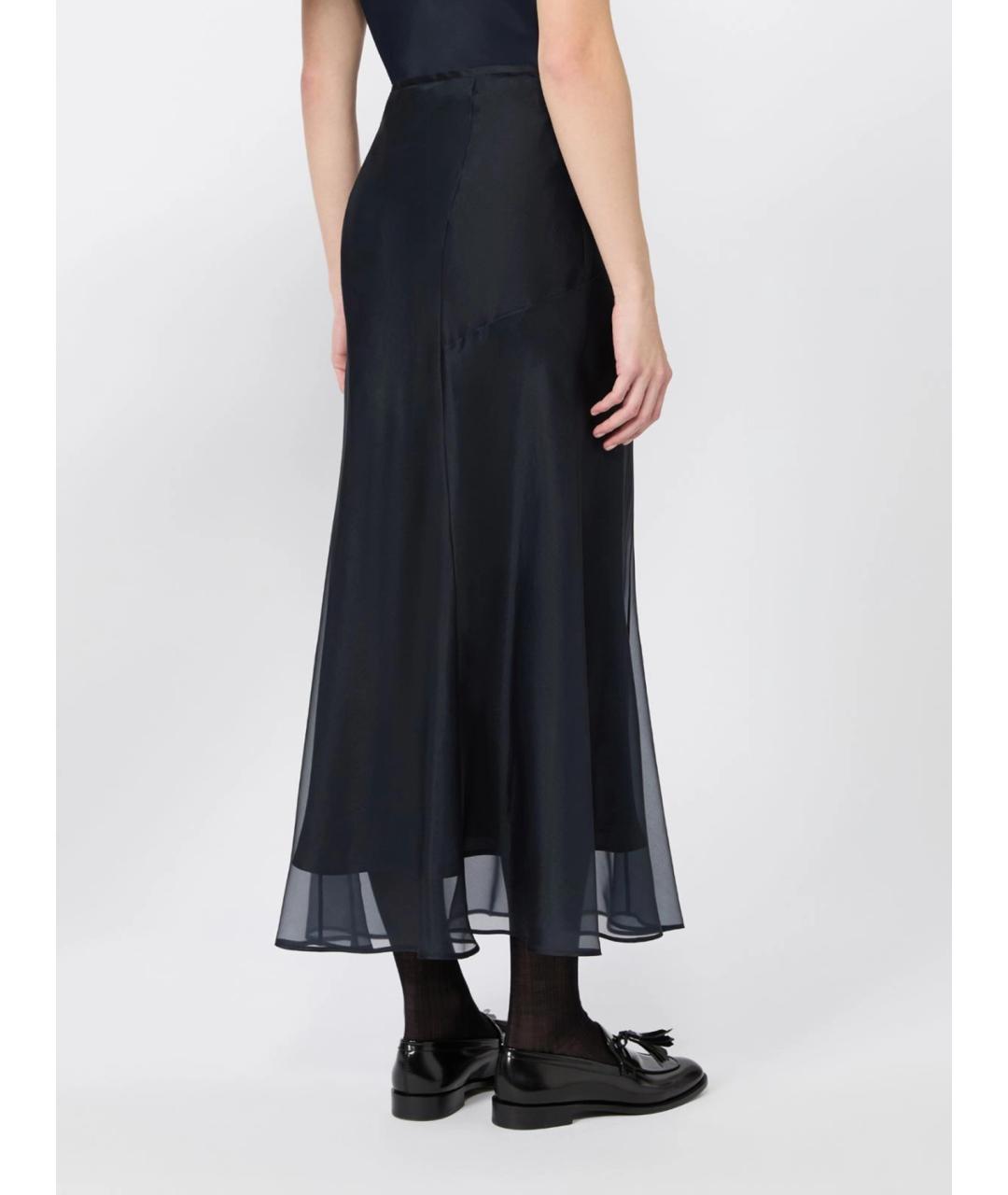 MAX MARA Шелковая юбка миди, фото 4