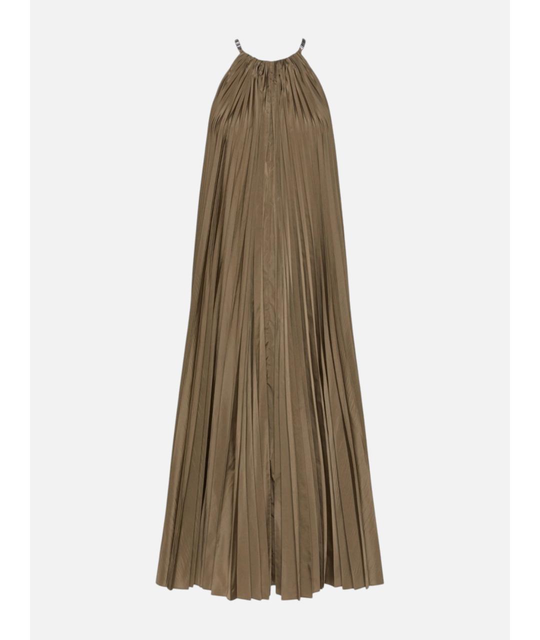MAX MARA Зеленое полиэстеровое повседневное платье, фото 1