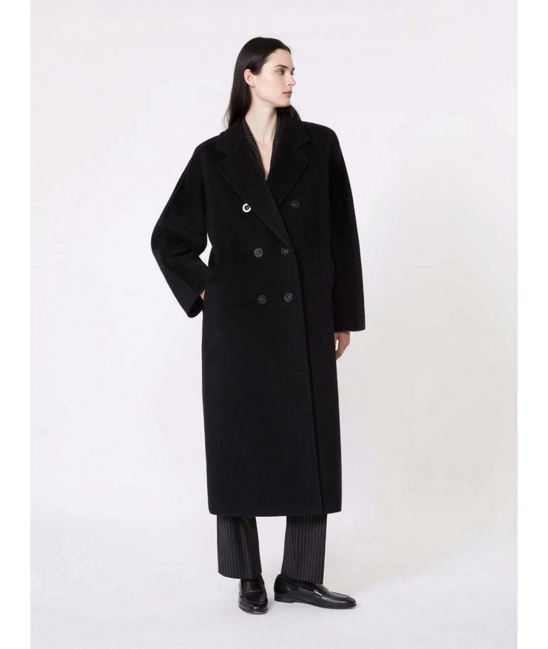 MAX MARA Черное шерстяное пальто, фото 3
