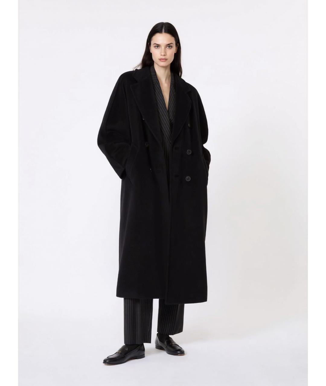 MAX MARA Черное шерстяное пальто, фото 2