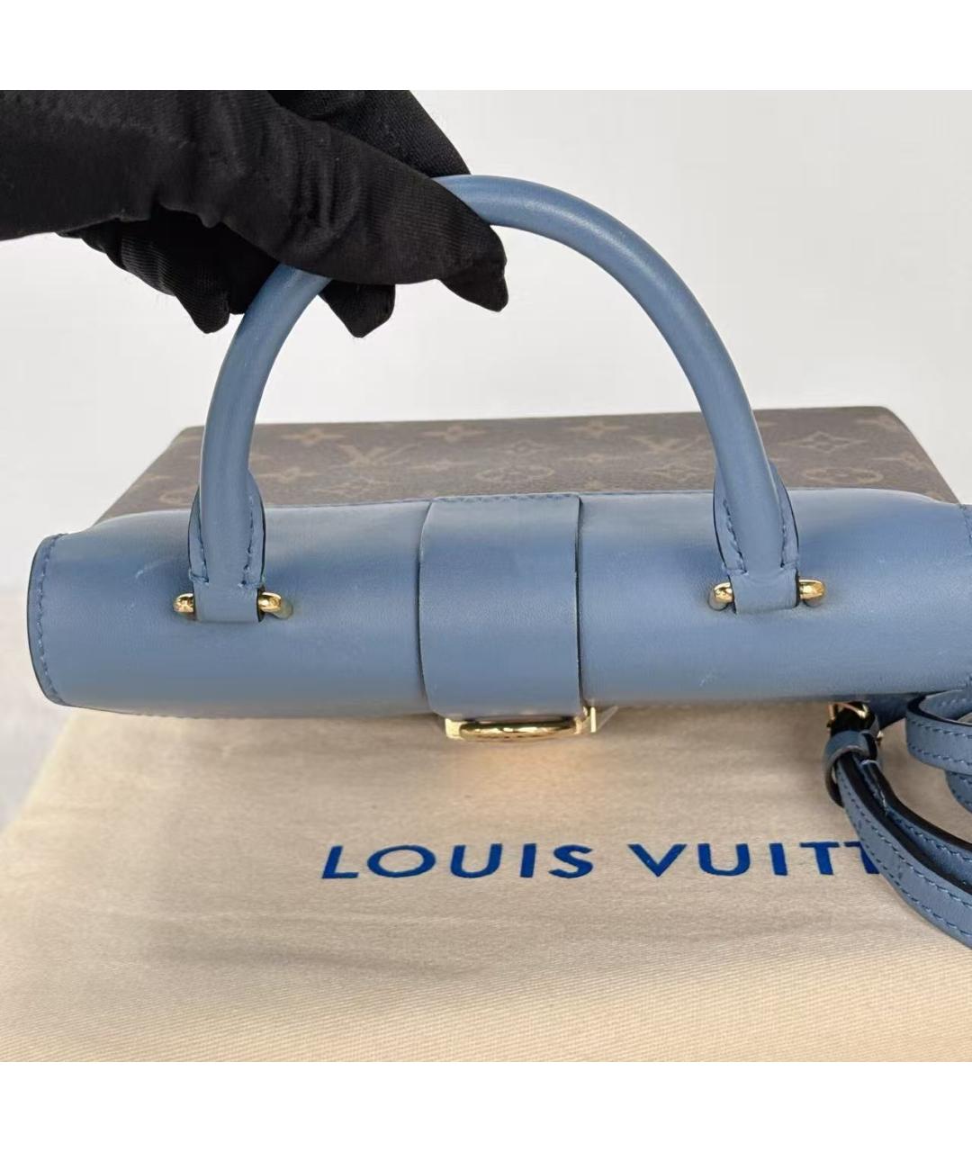 LOUIS VUITTON Голубая сумка через плечо, фото 5