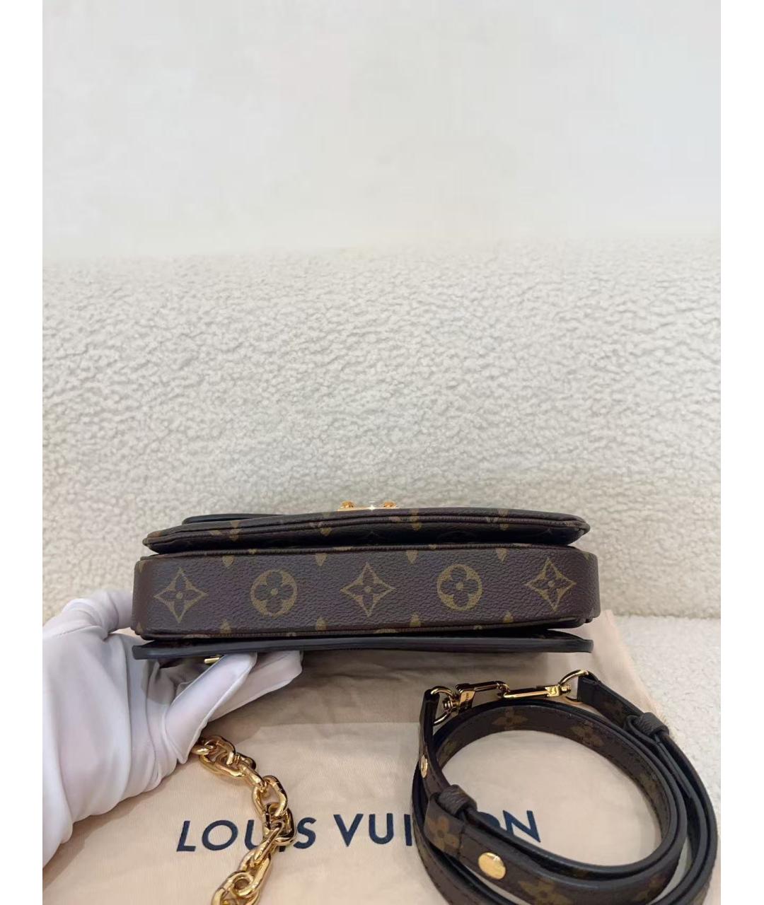 LOUIS VUITTON Коричневая сумка с короткими ручками, фото 5