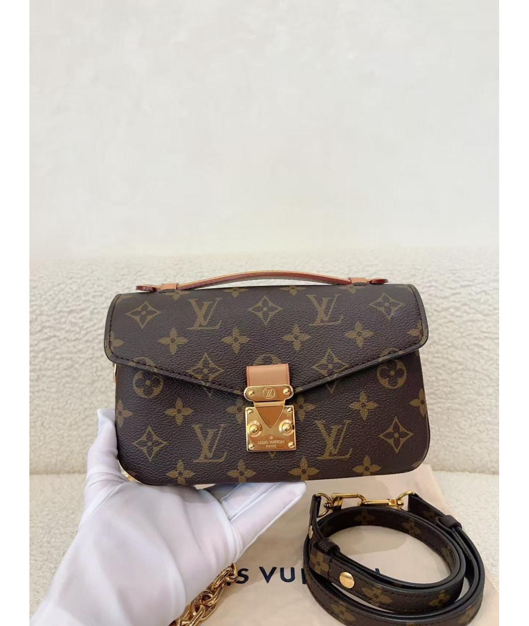 LOUIS VUITTON Коричневая сумка с короткими ручками, фото 2