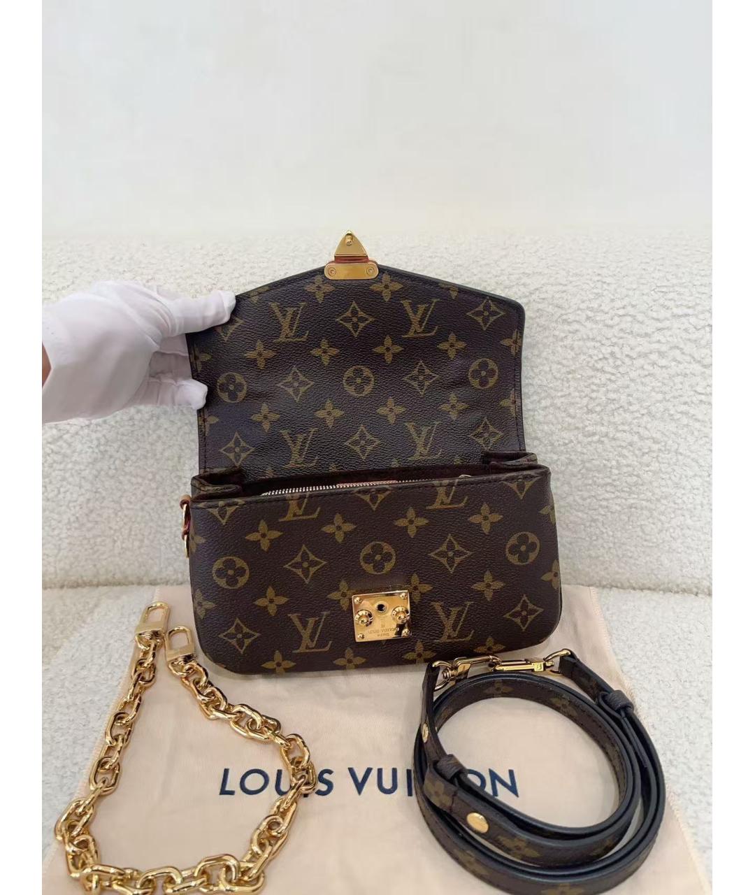 LOUIS VUITTON Коричневая сумка с короткими ручками, фото 6