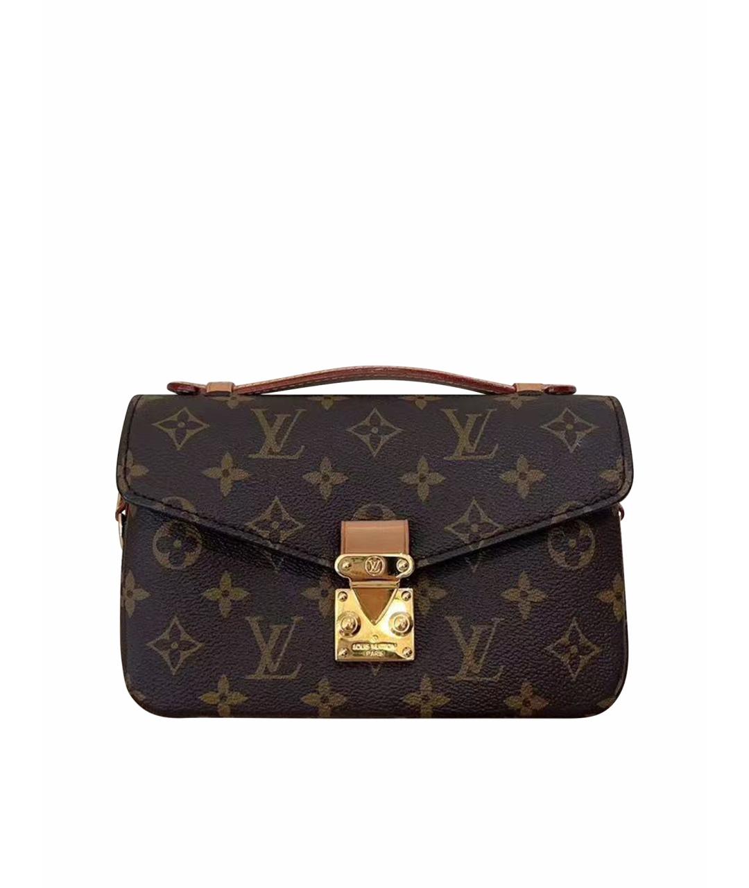 LOUIS VUITTON Коричневая сумка с короткими ручками, фото 1
