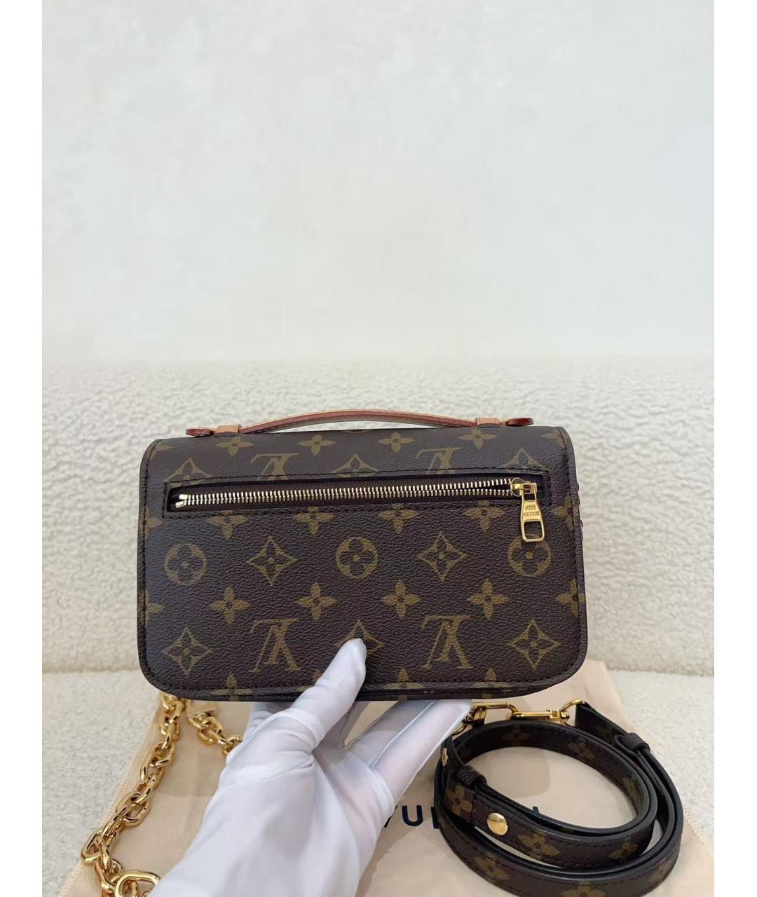 LOUIS VUITTON Коричневая сумка с короткими ручками, фото 3