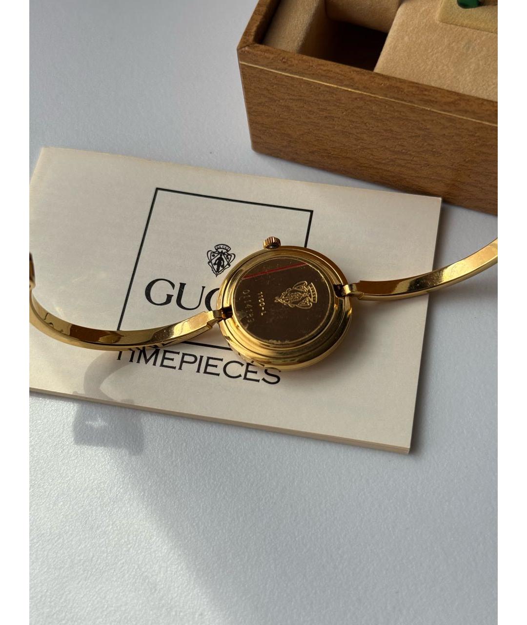 GUCCI Золотые часы, фото 7