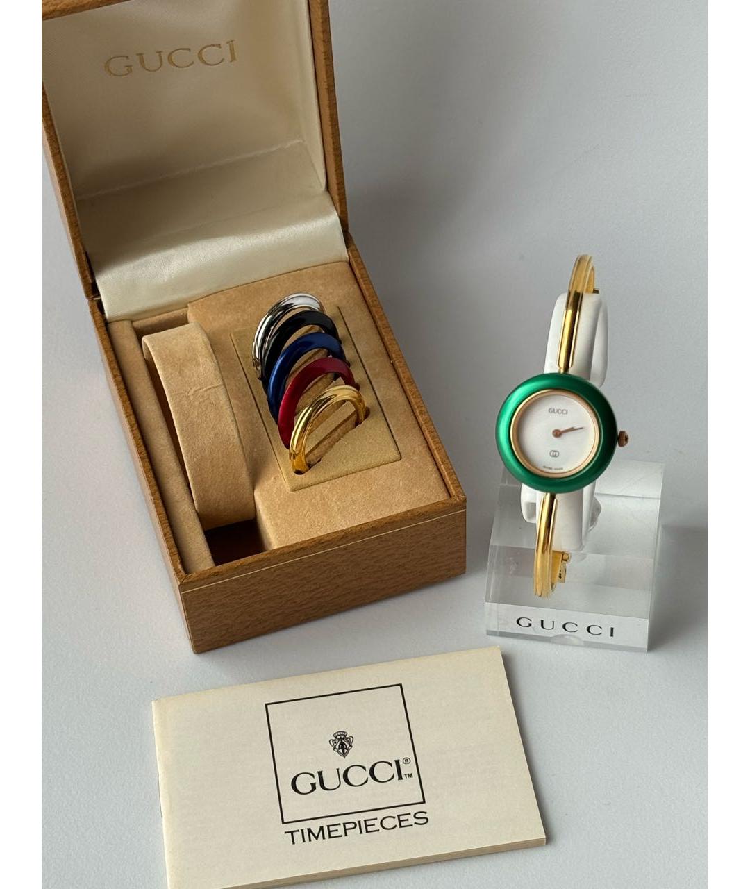 GUCCI Золотые часы, фото 3