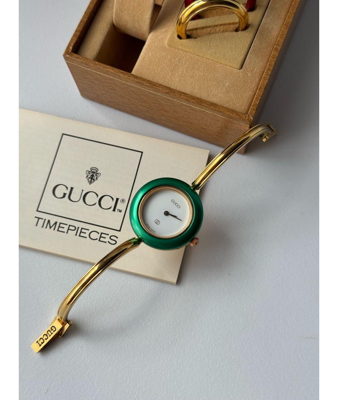 GUCCI Золотые часы, фото 5