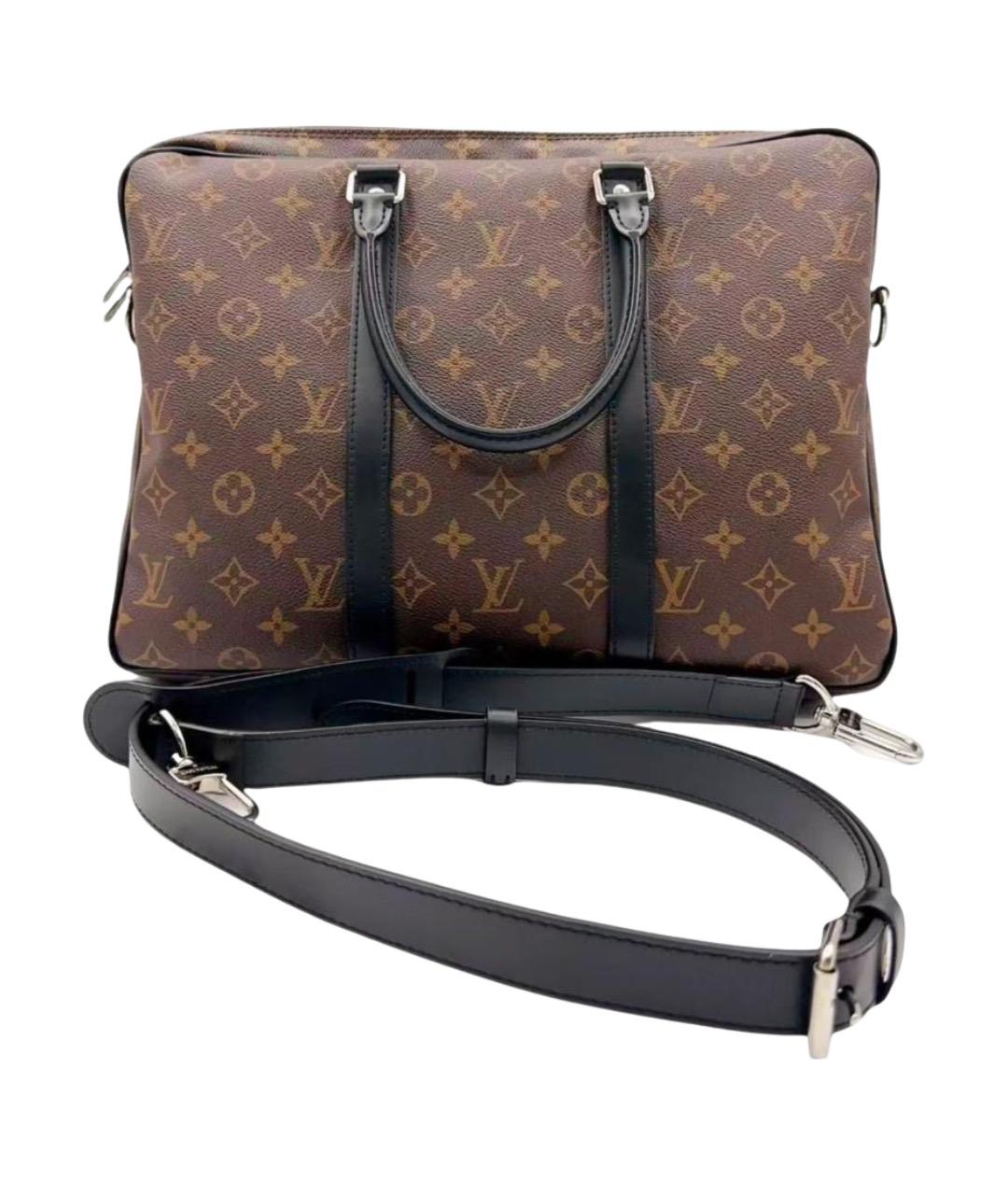 LOUIS VUITTON Коричневая сумка с короткими ручками, фото 1